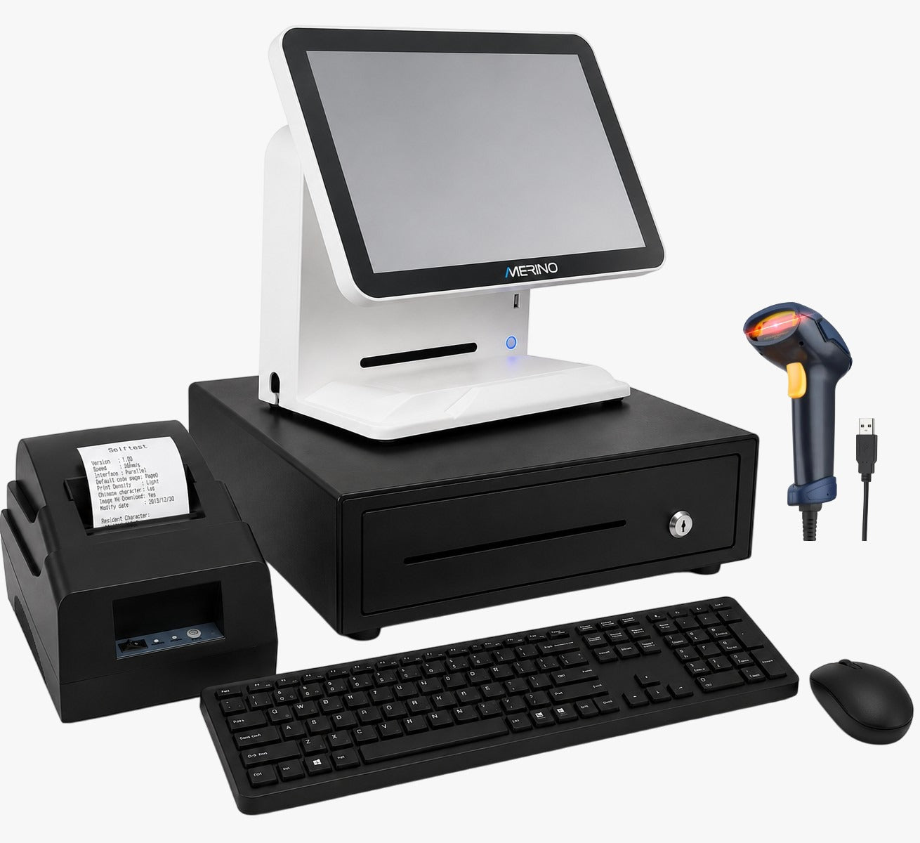 Punto de venta TOUCH screen 15,6 pulgadas con computador integrado pack full