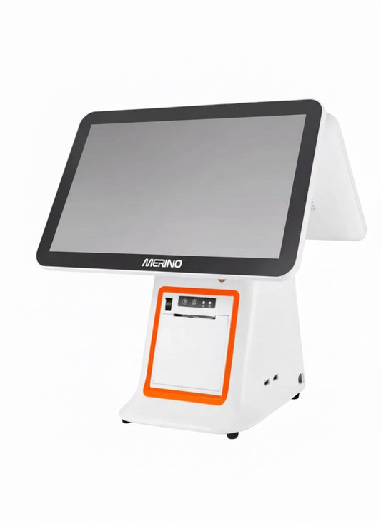 Punto de venta Pos/doble pantalla 15,6 pulgadas con impresora 80 mm integrada